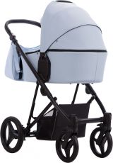 Детская коляска 2 в 1 Bebetto Flavio PRO 08 blue, 100% Эко-кожа